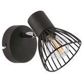 Lampa ścienna kinkiet 1X40W E14 czarny FLY 91-61881