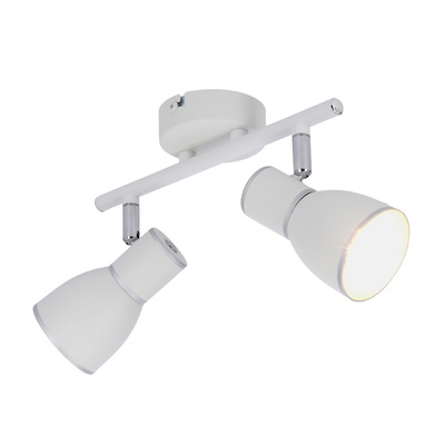 Bandă aplică 2X40W E14 alb/crom FIDO 92-63373