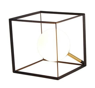 Table lamp black and gold 20cm Weert Ledea 50501049