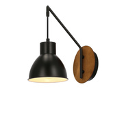 Wall lamp 1xE27 black loft VARIO 21-73495