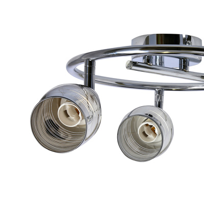 Spiralwandleuchte 3X10W E14 LED Chrom MILTON 93-61300