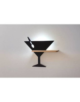 Wandleuchte schwarz LED Regalleuchte Piccolo 21-03577