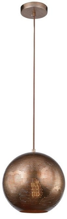 Plafonnier suspendu Candellux Sfinks 31-43276 boule E27 ajouré brun clair
