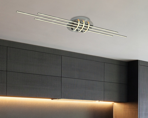 LAMPĂ PLAFON CANDELLUX APETI NAKSOS LED NICKEL SATINAT 4000K