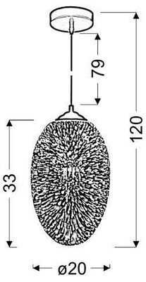 Plafoniera Candellux Galactic 31-56122 E27 3D
