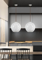 Hanging ceiling lamp 60W E27 openwork white BENE 31-70586