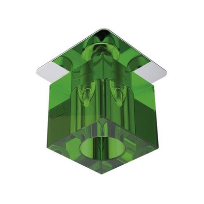 Plafonnier chrome cristal vert G4 20W SK-18 Candellux 2280236