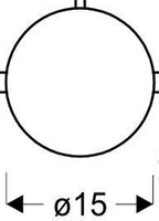 Weißer Glasschirm G9 für Kama Cordel 71-36711