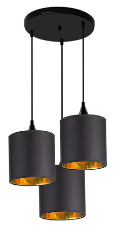 Lampa suspendata placa neagra 3xE14 Lung 33-73969