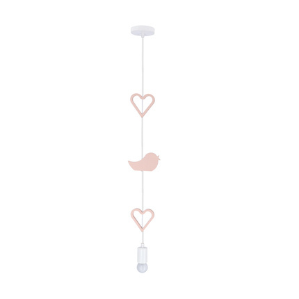 HEART BH HANGING LAMP 1X20W E27 IQ KIDS PINK