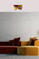 Futura 94-01736 red and yellow ceiling lamp