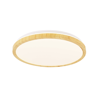 LED-Deckenleuchte 18W weiß + Holz 4000K Gandava 13-75109