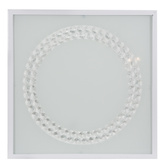 Ceiling lamp plafond 29X29 16W LED 4000K satin ring LUX 10-64479