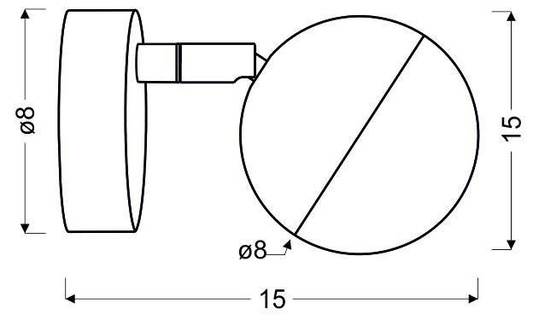 Aplic led rgb party 91-67753 cap rotund 1e crom