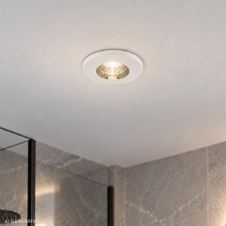 Plafonnier blanc rond IP65 hermétique SH-06 2245614