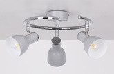 Candellux 98-66633 Spiral-Deckenleuchte E14 grau