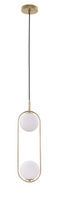 Cordel overhang 2x28w g9 brass