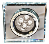 Oprawa stropowa kwadrat zielony LED oczko GU10 SS-22 2235233