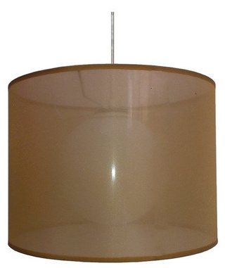 Lampa wisząca z abażurem Chicago złota nowoczesna pojedyncza E27