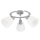 Lampa sufitowa Ginko oprawa ze szklanymi kloszami 3-punktowa do salonu