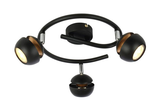 Boni Spirale 3x3w gu10 LED schwarz