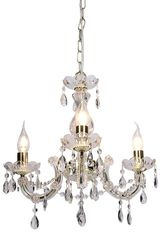 Candelabru cristal auriu 3xE14 Maria Teresa 33-94639