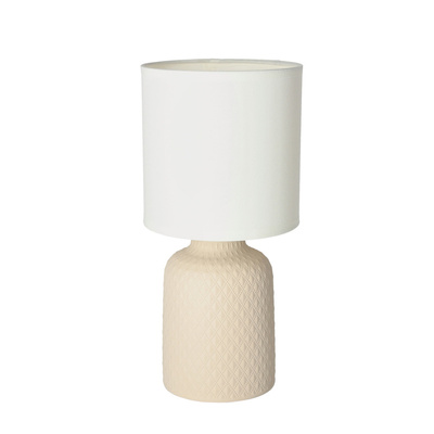Lampa de masa noptiera bej ceramica Iner 41-79879