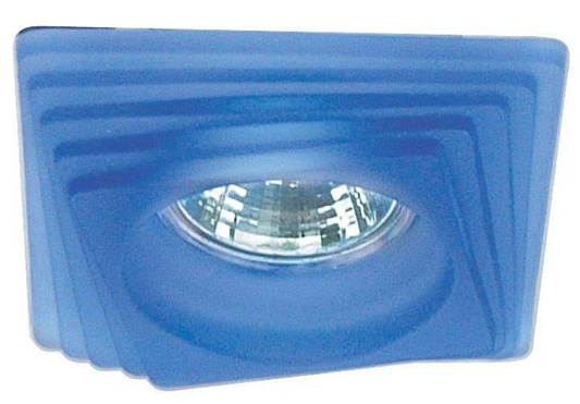 Glass ceiling luminaire blue square SS-01 2240134