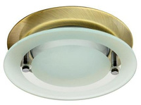 Plafon rotund auriu cu sticla OZS-08 2277540