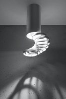 Lampa sufitowa tuba biała regulowana 20 cm GU10 metalowa