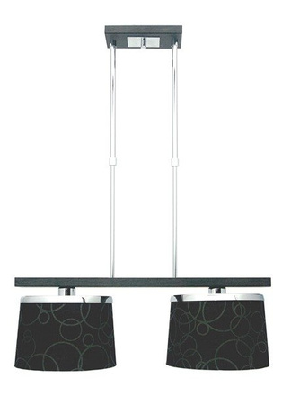 Candellux 32-43378 Impresja 2*60W E27 black chrome ceiling lamp