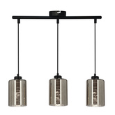 Lampa wisząca sufitowa chromowa szklana 3x60W Cox Candellux 33-53886