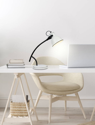 Lampa de masa diagonala alb-negru Zumba 41-72085