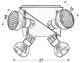Plafonnier Sortha 98-08308 GX53
