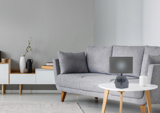 Lampe de bureau gris 1xE14 27cm Animi 41-79923