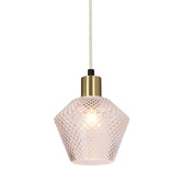 Greniko lampa wisząca czarny 1x40W E14 klosz bezbarwny