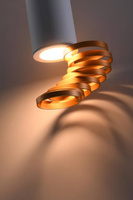 Plafoniera auriu+alb 6x20cm Tub Candellux 2276076