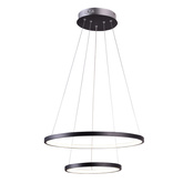 Lampe suspendue LED 40W 4000K 50cm noir LUNE 32-64745