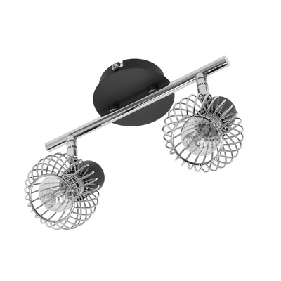 Wall lamp candellux oslo 92-61843 e14 black/chrome