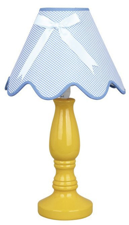 Gelb-blaue Tischleuchte Lola 41-63489