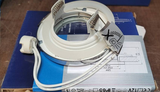 Luminaire de salle de bain hermétique chromé IP65 SH-06 8cm