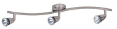 Spot normand gu10 3x50w chrome satiné