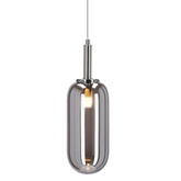 Fiuggi Ledea 50133214 LED silver glass hanging lamp 6W