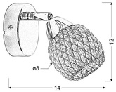 Candellux clear 91-06868 g9 aplic transparent