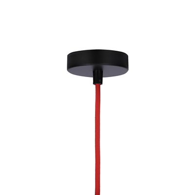 Suspension 15cm câble clair/rouge Liverpool Ledea 50101287