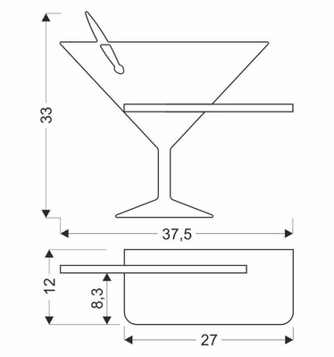 Wandleuchte schwarz LED Regalleuchte Piccolo 21-03577