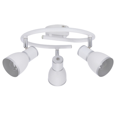 White/chrome spiral ceiling lamp 3xE14 Fido 98-63380