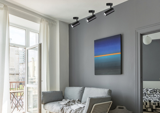 Reflektor czarny ruchomy 1xGU10 spot Colly 91-01658