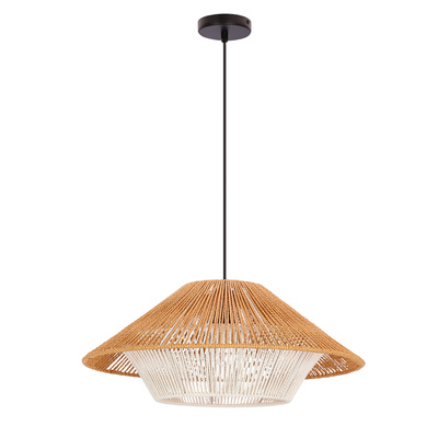 Lampa wisząca z abażurem Africa do sypialni i jadalni E27 pojedyncza
