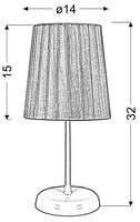 Lampe de bureau violette Rifasa 41-40855